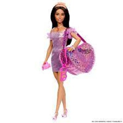 Barbie Clothes, Deluxe Bag with Birthday Outfit and Themed Accessories