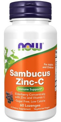 Sambucus Zinc by Now Foods  -  60 Lozenge