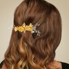 Unique Bargains Women's Bride Wedding Rhinestone Hair Combs 4 Pcs - 2 of 4