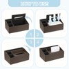 Unique Bargains PU Leather Magnetic Base Easy to Clean Multipurpose Paper Towel Holder 10.4 x 6.5 x 4.7 Inch 1 Pc - 4 of 4