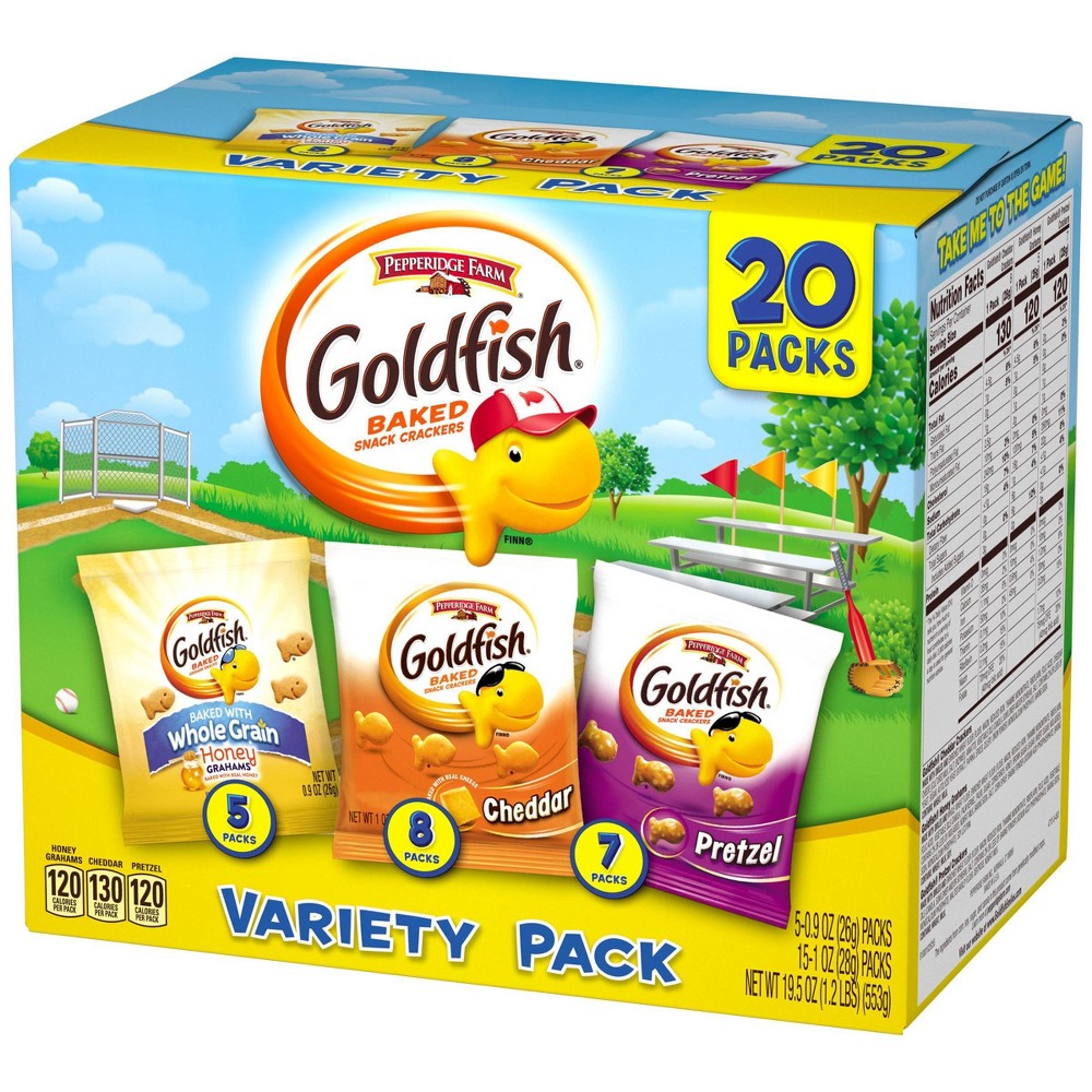 UPC 014100047124 product image for Pepperidge Farm Goldfish Crackers Variety Pack - 19.5oz/20ct | upcitemdb.com