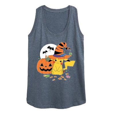 Women's Pokémon Witch Pikachu With Candy Graphic Racerback Tank ...