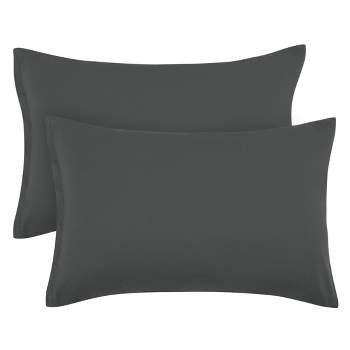 PiccoCasa Zippered 100% Brushed Microfiber Polyester Soft Pillowcases 2 Pcs