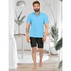 HAPPY BAY Men's Short Sleeve Button Down Solid Shirts Summer Shirt with Pocket Spread Collar Casual Camp Beach Vacation Shirts for Men - 4 of 4