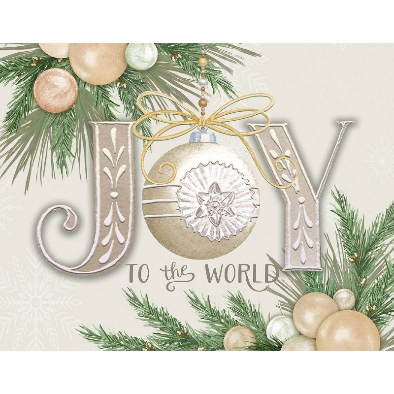 LANG 18ct Joyful &#38; Jolly Assorted Boxed Holiday Greeting Card Pack, 3 of 5