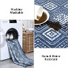 Machine Washable Area Rug Modern Geometric Indoor Floor Carpet Non Slip Backing Rug Low Pile Area Rugs for Living Room Bedroom Nursery Dorm - 4 of 4