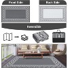 Outdoor Rugs Modern Plastic Straw Rugs, Waterproof Patio Modern Border Camping Carpet, Lightweight Reversible Floor Mats - 2 of 4