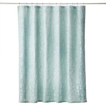 Vern Yip Leaf Silhouette Shower Curtain Aqua - SKL Home