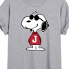 Women's - Peanuts - Joe Cool Nope Not Today Oversized Graphic T-Shirt - 2 of 4