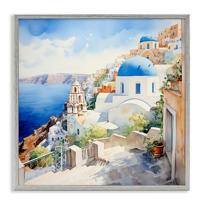 Stupell Industries Santorini City Landscape, 12" x 12"