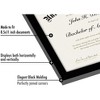 Americanflat 8.5x11 Picture Frame in Black- Set of 5 Frames - Displays 8.5X11" Certificates or Documents - 3 of 4