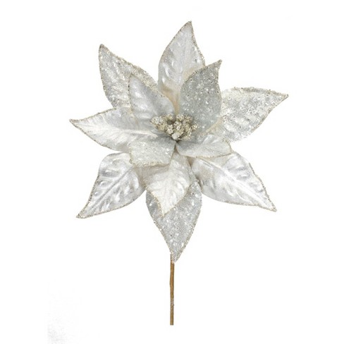 Melrose Beaded Poinsetta Stem (set Of 6) : Target