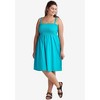 ellos Plus Size Smocked Bodice Tank Dress - 4 of 4