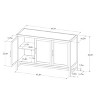 Warwick 3 Door Accent TV Stand for TVs up to 59" - Threshold™ - image 4 of 4