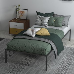 Bed Frame, Heavy Duty Metal Platform Bed, 1000LBS Capacity, Noise-Free, Anti-Sliding Slats - 1 of 4