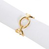 C&F Home Gold Chain Link Napkin Ring, Set of 4 - 3 of 4
