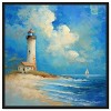 Art Remedy Lighthouse Sunrise Chic Coastal Wall Art Framed - 4 of 4