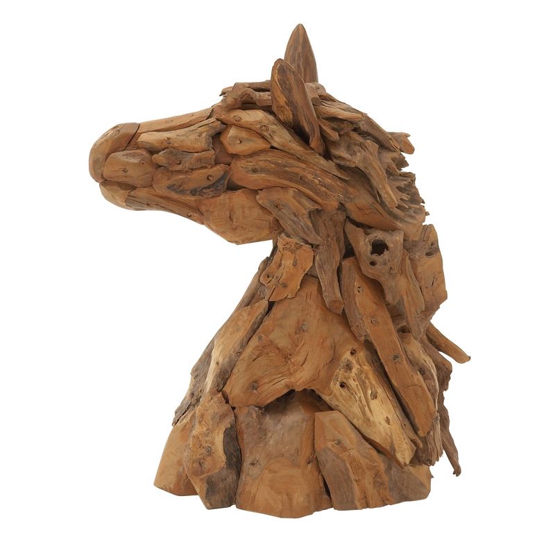 Amazing Animals Rustic Horse Head Sculpture (24") - Olivia & May, 5 of 20