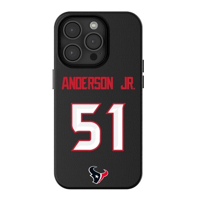 Keyscaper NFL Houston Texans Players Game Tactic MagSafe Compatible Cell Phone Case for Apple iPhone