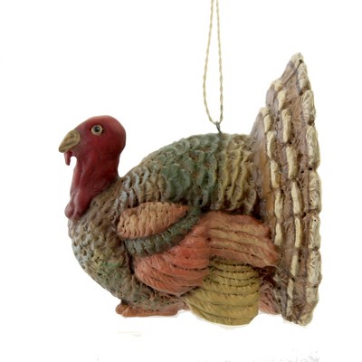 6 Inch Multicolor Resin Resting Turkey Thanksgiving Ornament