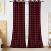 Plaid Printed Curtain - Decorative Window Drapes for Living Room, Bedroom & Kitchen. Lightweight, Easy to Hang & Adds Timeless Style to Any Space - 2 of 4