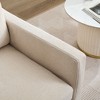 Okak 360 Degree Accent Swivel Chair with Removable Back Cushion 29.92" Comfy Upholstered Armchair for Living Room Office Lounge - 4 of 4