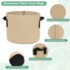 Unique Bargains Thickened Fabric Durable Handles Multipurpose Good Drainage Plant Grow Bags 5 Pcs - 2 of 4