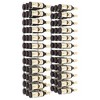 vidaXL Wall Mounted Wine Rack for 36 Bottles 2 pcs White Iron - 3 of 4