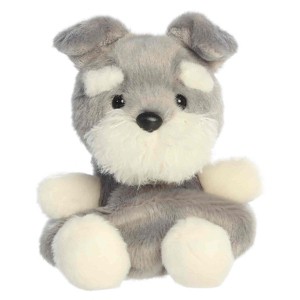 Aurora Mini Korra Schnauzer Palm Pals Adorable Stuffed Animal Gray