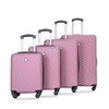 Wooakway luggage 4-piece ABS lightweight suitcase with rotating wheels, 24 inch and 28 inch with TSA lock - 2 of 4