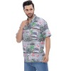 HAPPY BAY Men's Hawaiian Shirts Short Sleeve Button Down Shirt Men's Hawaii Shirts Boho Vacation Summer Beach Shirts for Men - 4 of 4