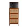 LOVMOR Rattan Shoe Cabinet for Entryway - 4 of 4