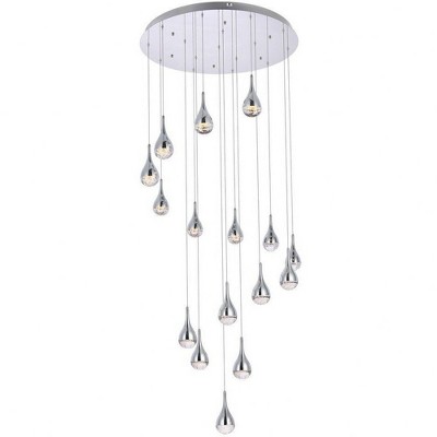 Elegant Lighting Amherst 16 - Light Chandelier in  Chrome