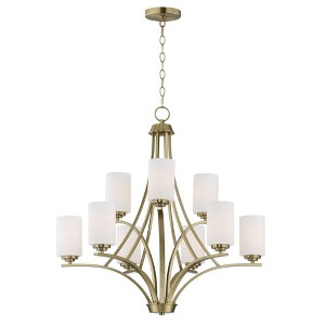 Maxim Lighting Deven 9 - Light Chandelier in  Satin Brass - 1 of 4