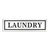 Cheung's Arabella Glossy White and Black Metal Laundry Sign - 2 of 4