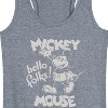 Women's - Disney - Mickey Mouse Hello Folks Graphic Racerback Tank - 2 of 4