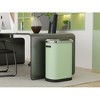 Dolonm 50L Automatic Sensor Trash Can - Mint Green, Hands-Free Stainless Steel Bin with Silent Closing Lid - 2 of 4