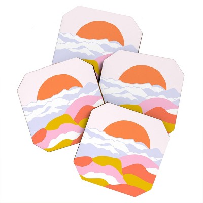 4pk Sunshine Canteen Above The Clouds Coasters - society6