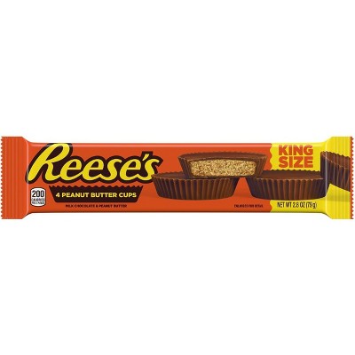 REESE'S Creamy Milk Chocolate Peanut Butter Cups King Size 2.8oz