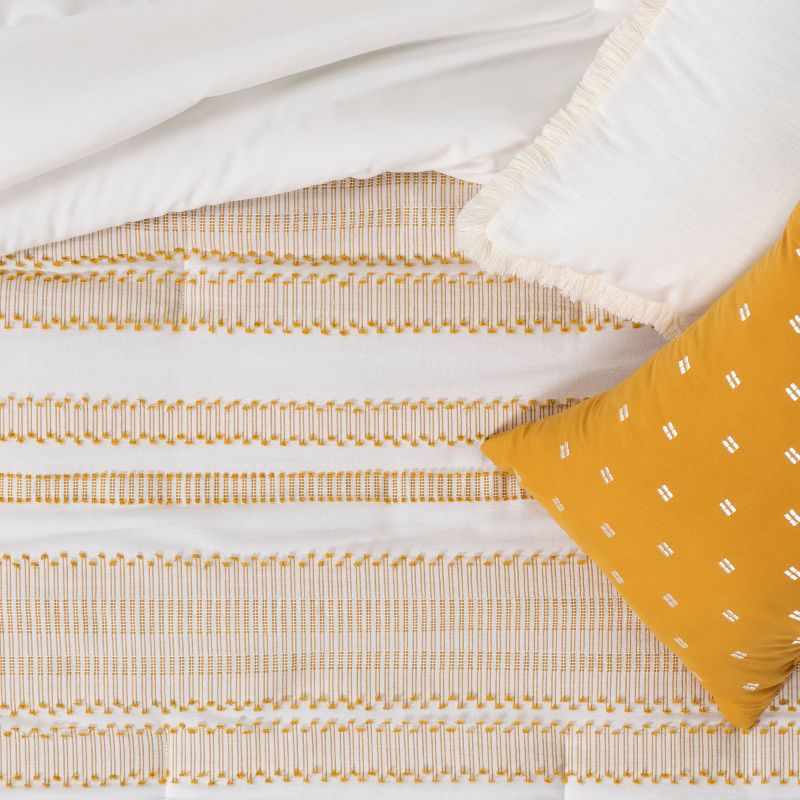 8pc Clipped Jacquard Stripe Comforter Bedding Set - Threshold™, 5 of 14
