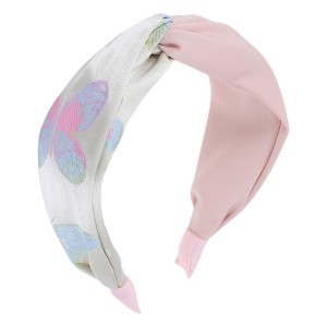 Unique Bargains Women's Jacquard Embroidery Patchwork Headbands 1 Pc - 1 of 4