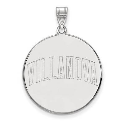 Black Bow Jewelry 14k White Gold Villanova Wildcats NCAA Extra Large Pendant