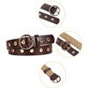 Unique Bargains Womens Leather Belt Studded Grommet with Circle Metal Buckle for Jeans Dress Pants - 2 of 4