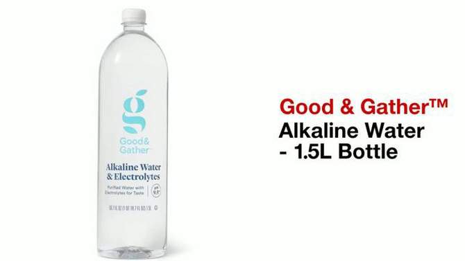 Alkaline Water - 52.9 fl oz (1.5L) Bottle - Good &#38; Gather&#8482;, 2 of 5, play video