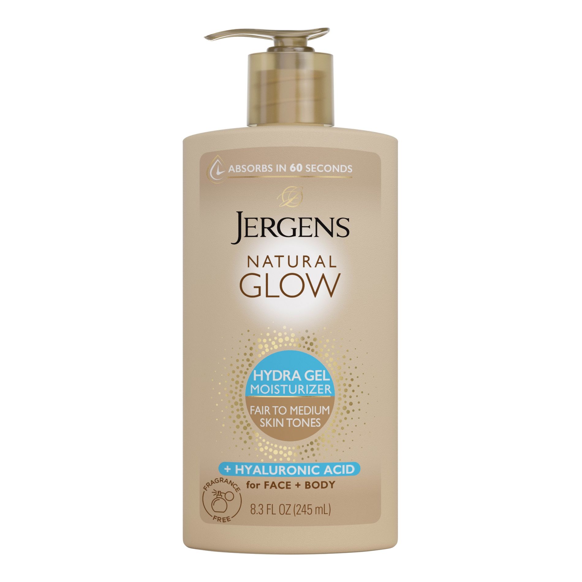 Jergens Natural Glow Hydra Gel Sunless Tanner Moisturizer - 8.3 fl oz