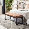 Chase Faux Leather Bench - BCH6204 - Safavieh - 2 of 4