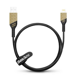 BasAcc Viper Series MFi Lightning Cable, 3.3FT Sand - 1 of 4