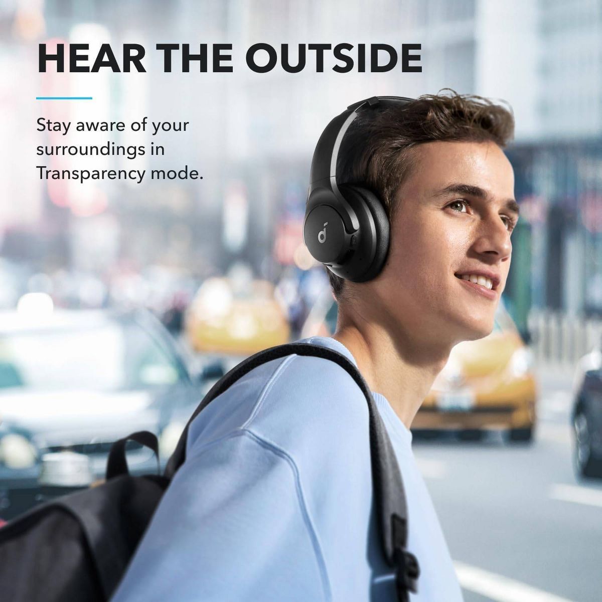 Anker Soundcore Q20i Plus Over-Ear Bluetooth Headphones - Black - thumbnail 6