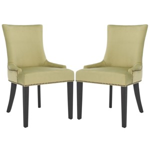 Lester 19" H Dining Chair With Nail Head Trim (Set of 2) - MCR4709 - Safavieh Couture - 1 of 4