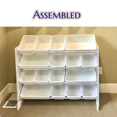 Quinten Toy Organizer with Bins Rebrilliant Finish: White